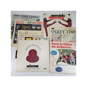 Lot of 7 NOVELTY Albums - The First Family and More